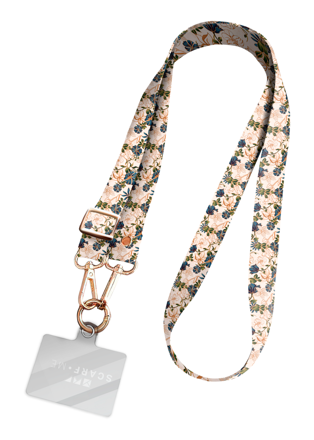 Alça Estampada Marble Flowers Off White