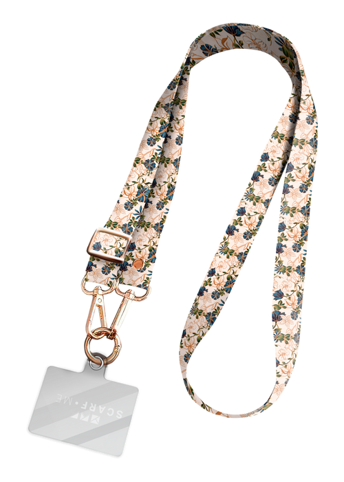 Alça Estampada Marble Flowers Off White