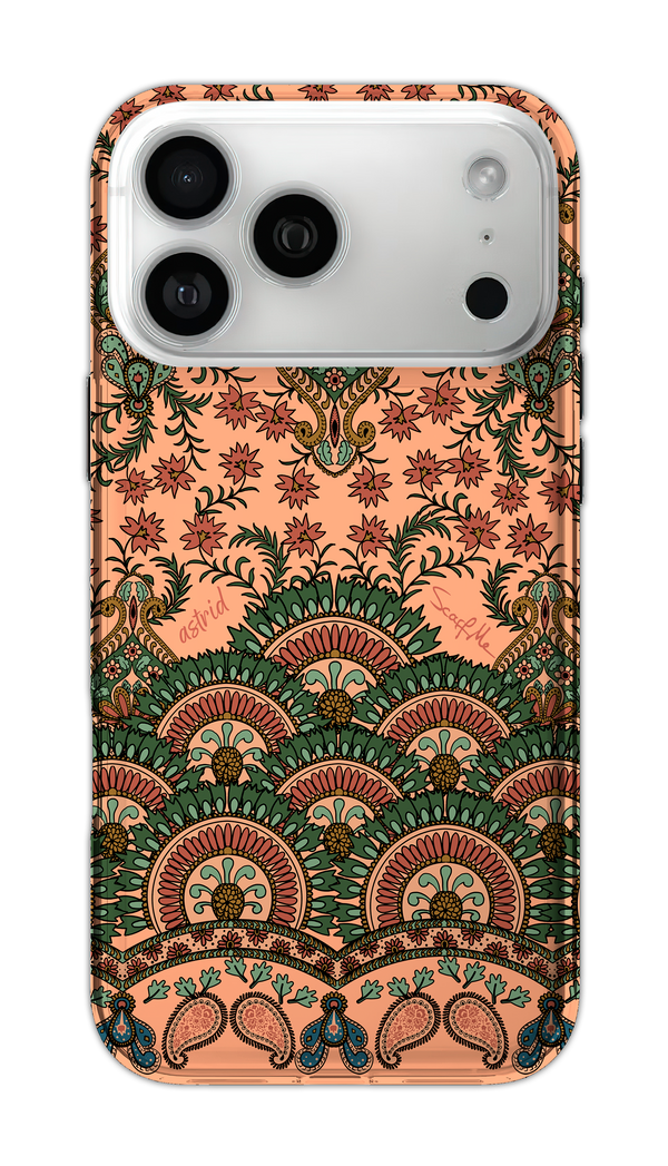 Capa Estampada Oriental Astrid Rosé