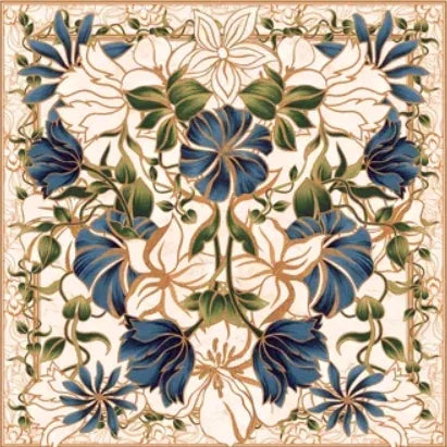 Arte da estampa Marble Flowers