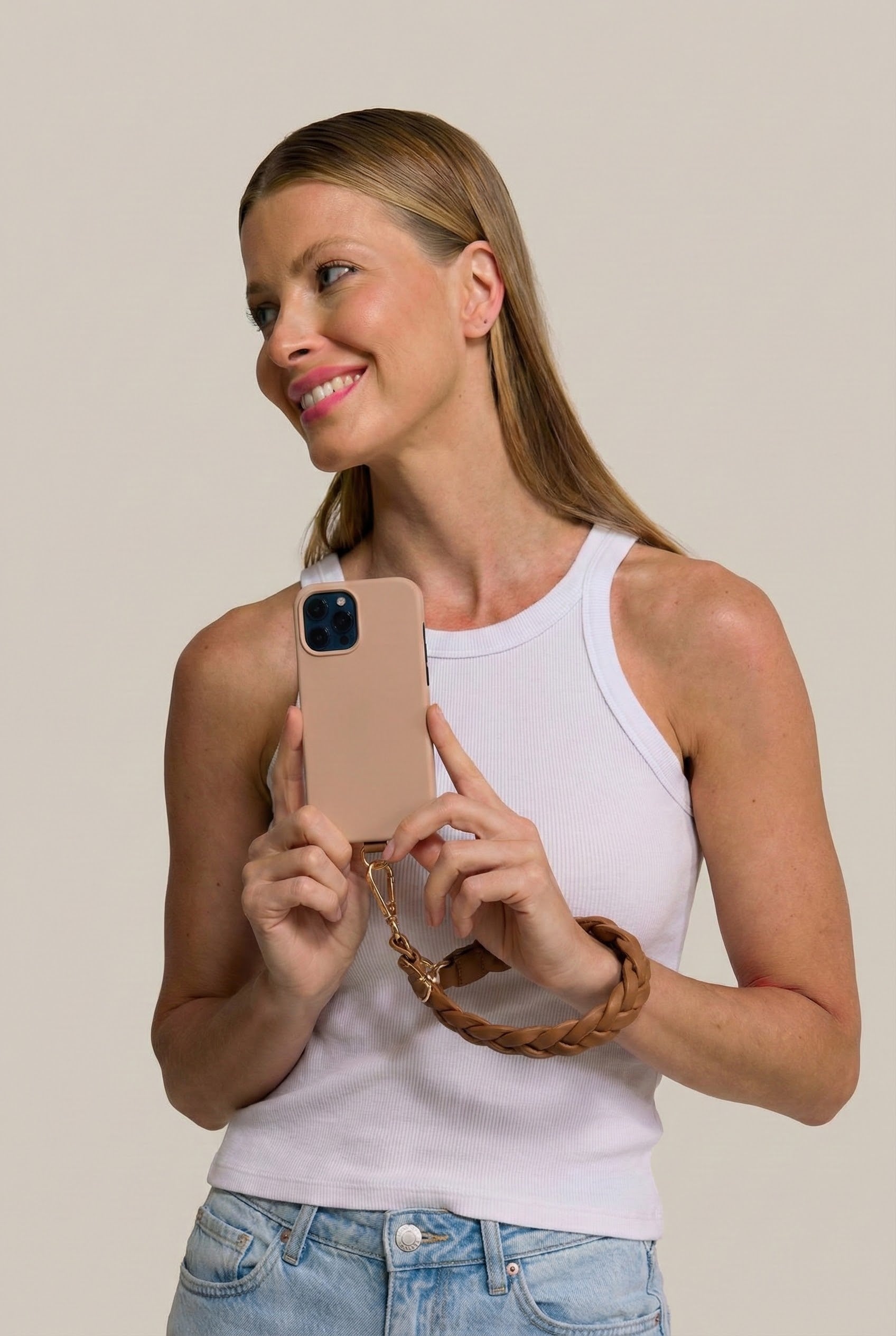 Alça de Pulso Couro Wave