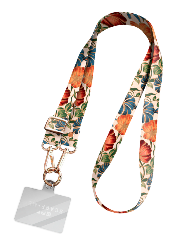Alça Estampada Marble Flowers