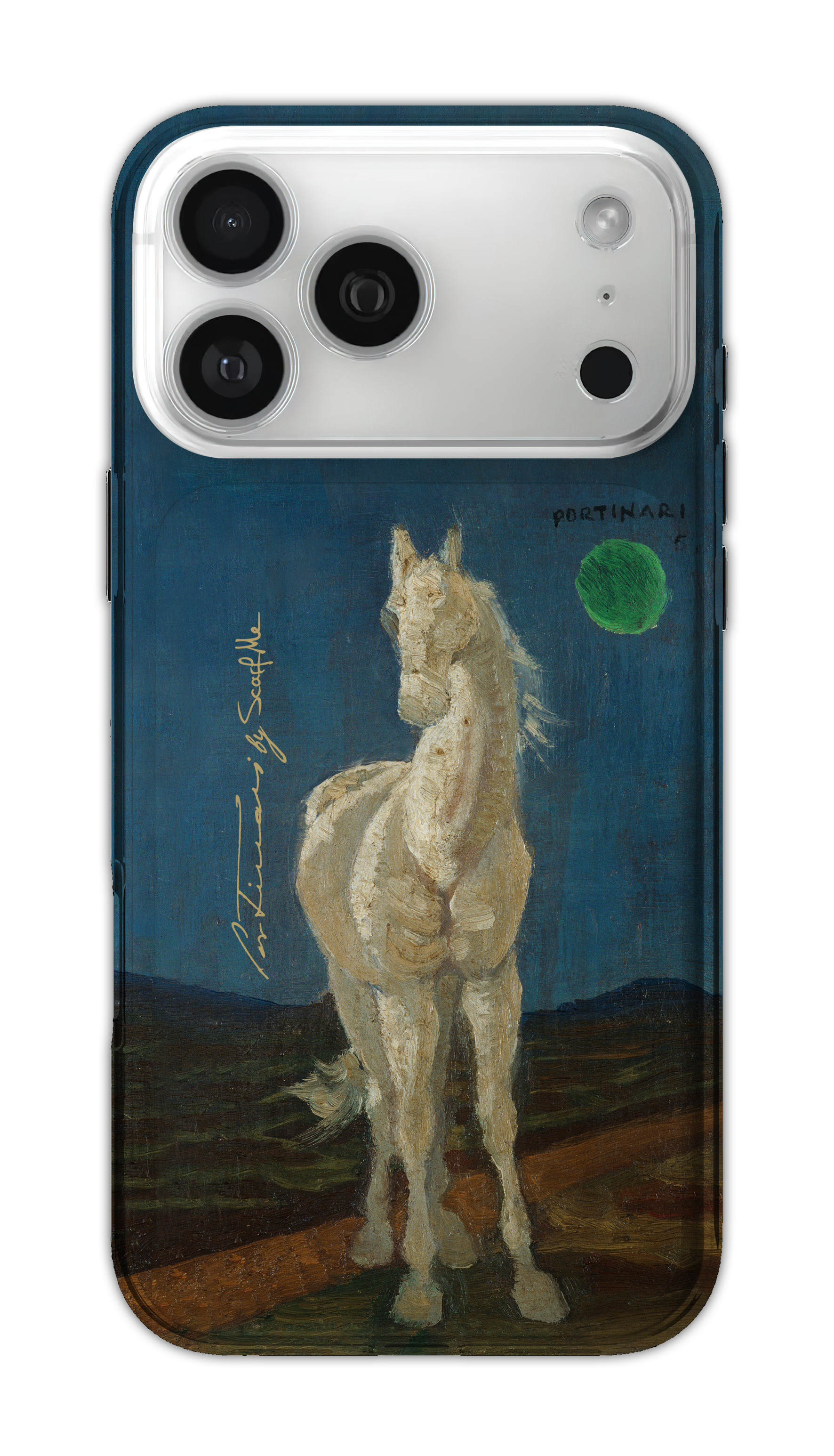Capa anti-impacto estampada Cavalo Branco