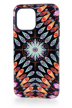 Capa Anti-impacto Mandala Folhas | iPhone 12 Mini