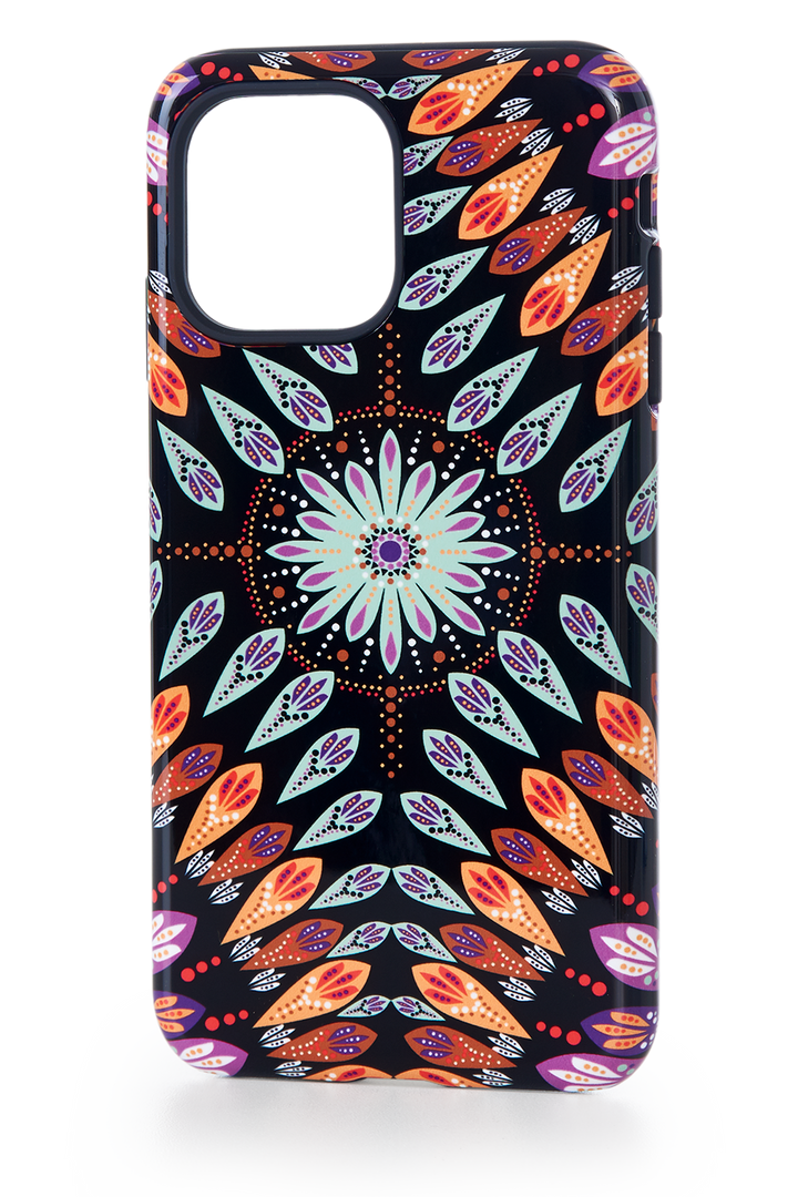 Capa Anti-impacto Mandala Folhas | iPhone 12 Mini