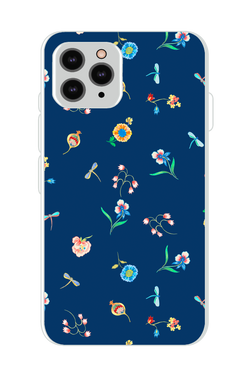 Capa Floral marinho