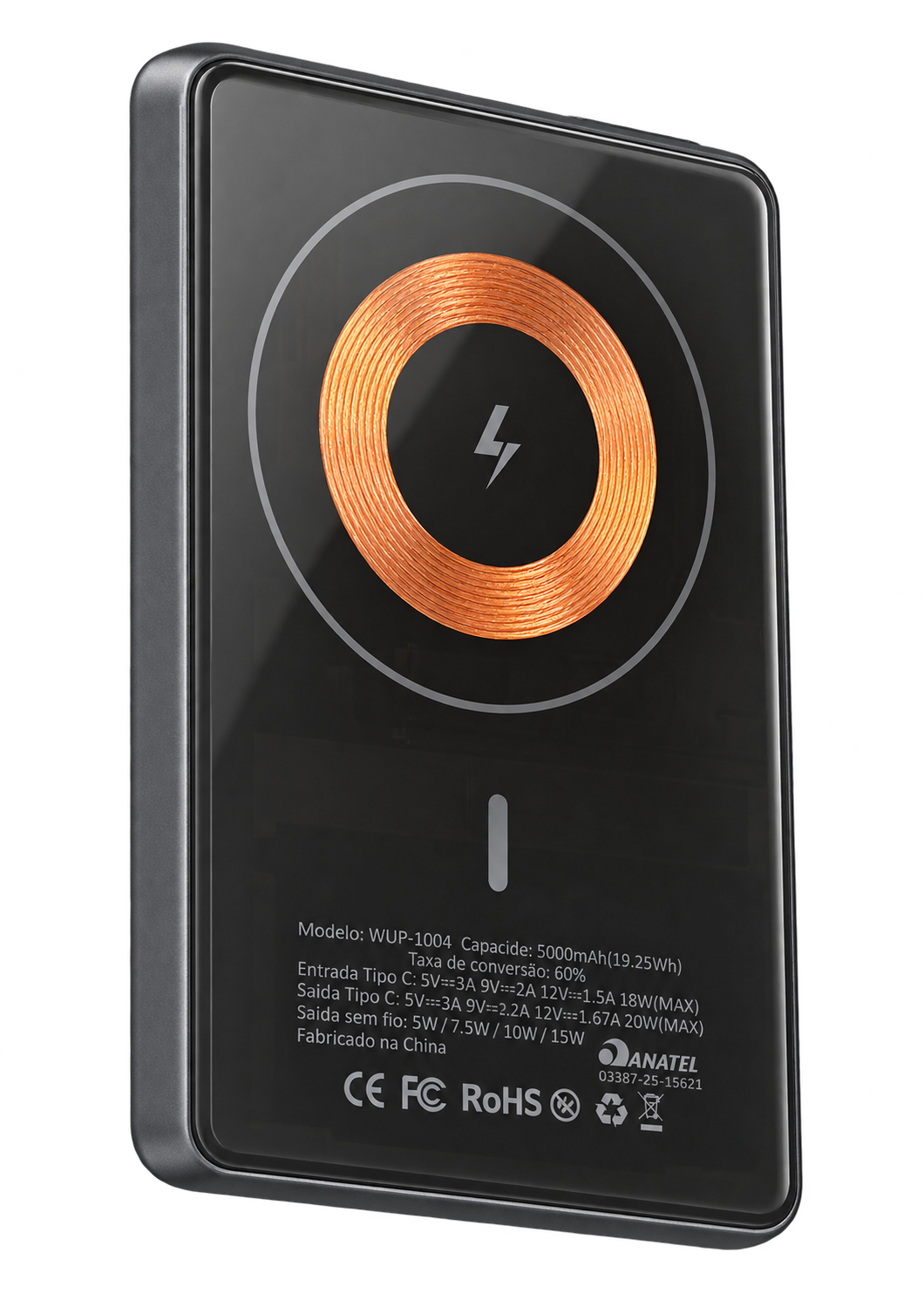 Power Bank Peining Chumbo — bobina de indução