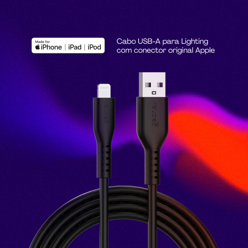 Cabo USB-A para Lightning | Geonav