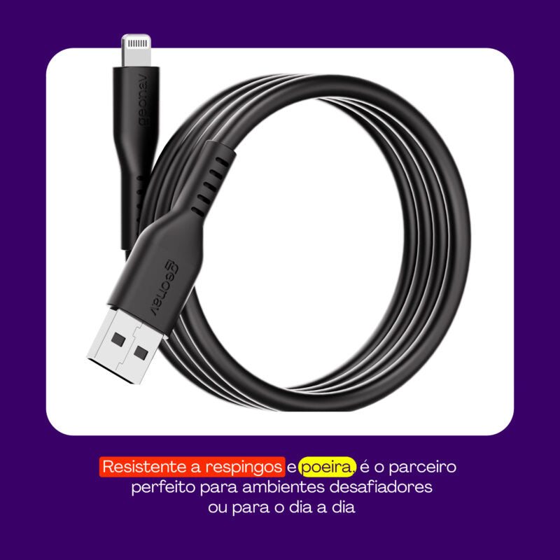 Cabo USB-A para Lightning | Geonav