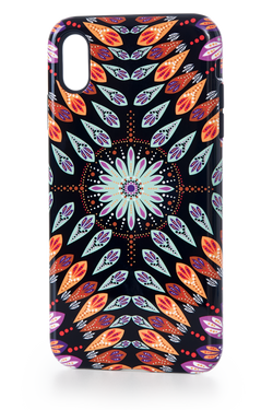 Capa Anti-impacto Mandala Folhas | iPhone X/XS