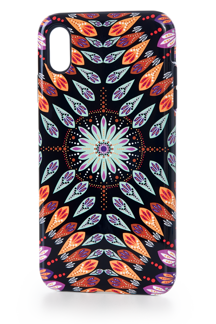 Capa Anti-impacto Mandala Folhas | iPhone X/XS